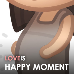 Love is… sharing happy moments together!