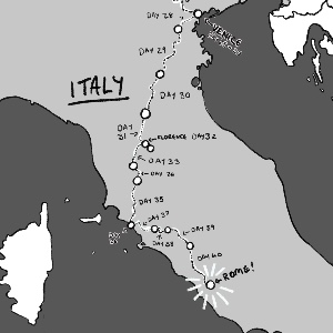 Day 39 + 40 (87 miles) ROME! 