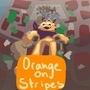 Orange on stripes