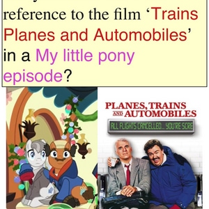 Trains, planes and pony FU*&^%$