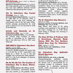 Actual Papers about Valentine's Day