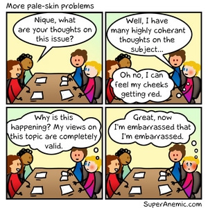 More pale skin problems