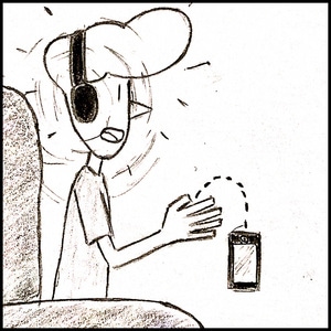 When you forgot your headphones were on max volume...