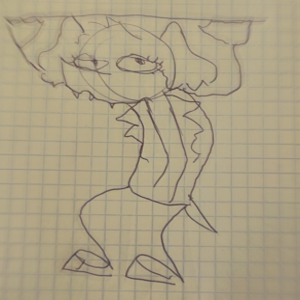 She\\ enters the day