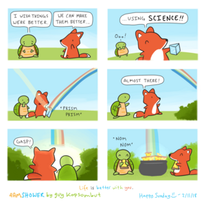 follow the rainbow.