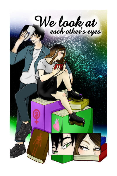 We look at each other's eyes