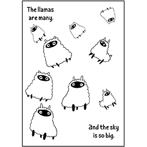 The llamas are many