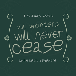 [Part 2] viii. wonders will never cease