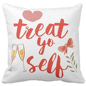 Kissenday Spring 2019 Collection-Treat Yo Self Pillow Cover