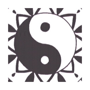 Yin and yang mandala