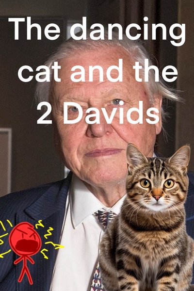 The dancing cat and the 2 Davids