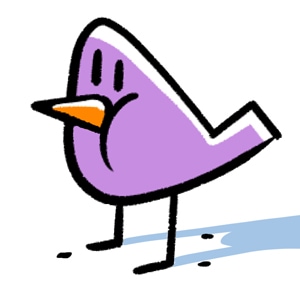 Gorged Purple Sparrow