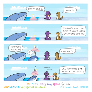 unexpected.