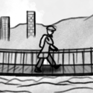 Dad left (town for a bit)