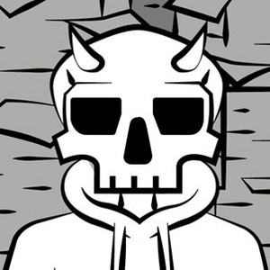 Working hard at hardly working - Skull Guy, The Apathetic Skeleton