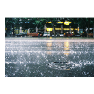 La pluie sur le tour 