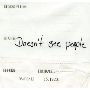 Doesn't See People