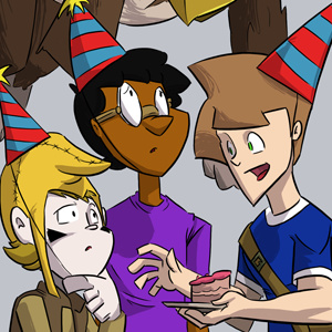 Birthday Card for Cyndi Foster (Oops Comic Adventure)