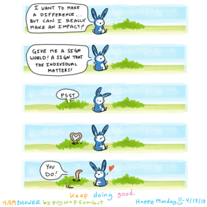 keep smiling.