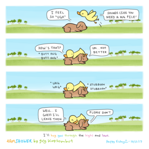 not letting go.