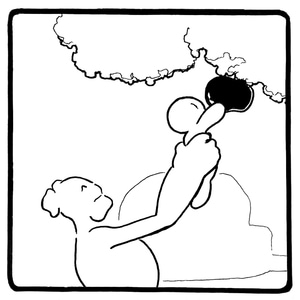 Under the fruit trees