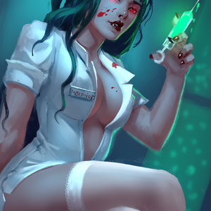 New Mistress Morphine Pin Up, Plus PLEASE VOTE for us in Halloween Competition (See Description) 