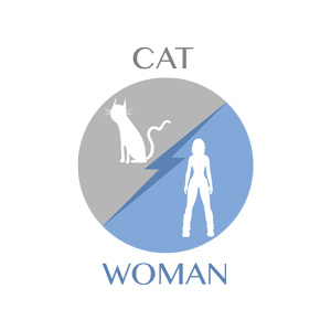 cat vs woman