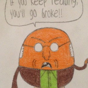 Old Fruit Orange #2: Books Are Sketchy