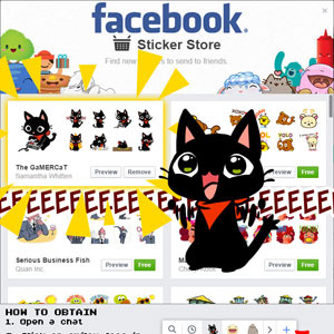 Facebook The GaMERCaT Sticker #1 free download