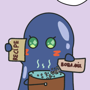 Tries making boba milk tea