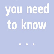 WOMEN - YOU NEED TO KNOW