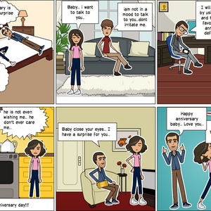 Comic on "Surprise to a Beautiful Wife"