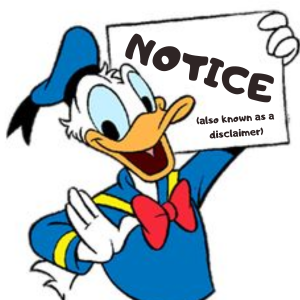 A Duck-Friendly Disclaimer
