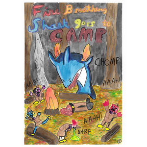 Fire Breathing Shark Goes To Camp