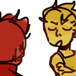 rich is taller (arsonbros from be more chill )