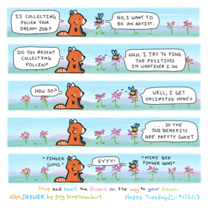 bee positive.