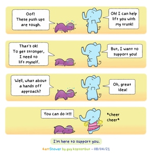 Support comes in multiple ways.