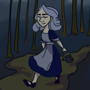 A witch in the woods