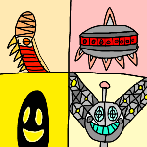 Page 9 stage light droid page 10 search droid page 11 service bot page 12 sand worm