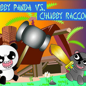 Chubby Panda and Raccoon