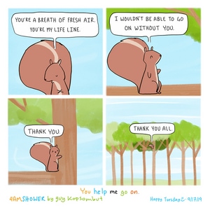 Never leaf me.
