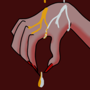 Dripping gold and silver