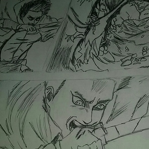 Attempt at redrawing Attack on Titan 