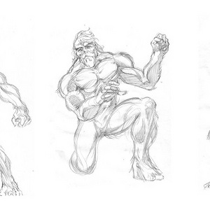 Early "Beastly" Concept art for the Yeti by the brilliant Boris Peci