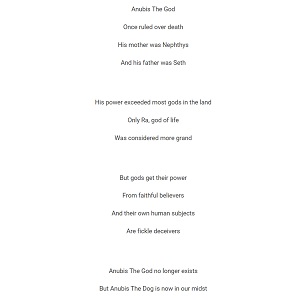 Anubis Poem