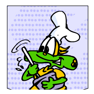 Minja the toad making a cake