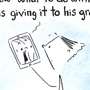 Talking to mom when I moved away