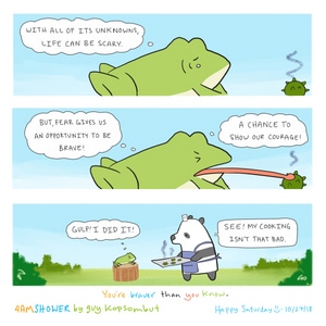 In the face of fear.
