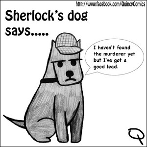 Sherlock's dog says......