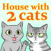 House with 2 cats